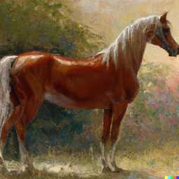 a horse, painting by John William Waterhouse generated by DALL·E 2